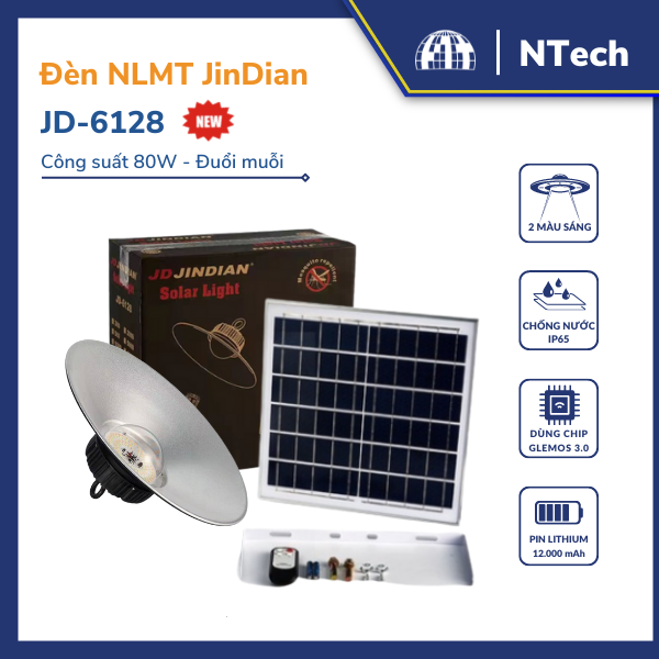 Đèn năng lượng mặt trời trong nhà 100w JD-6128