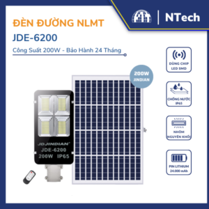 Đèn đường năng lượng mặt trời 200w JDE-6200