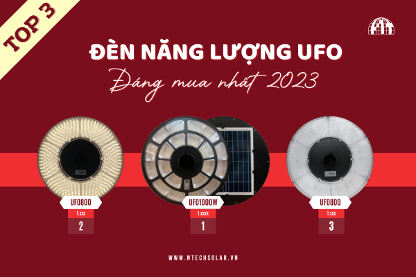 Top 3 mẫu đèn năng lượng mặt trời ufo đáng mua nhất