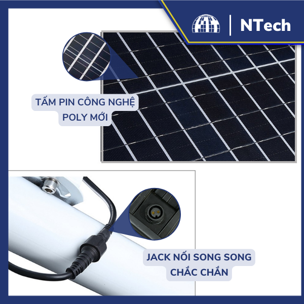 Tấm pin năng lượng mặt trời Poly cao cấp