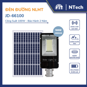 Đèn đường năng lượng mặt trời 100w