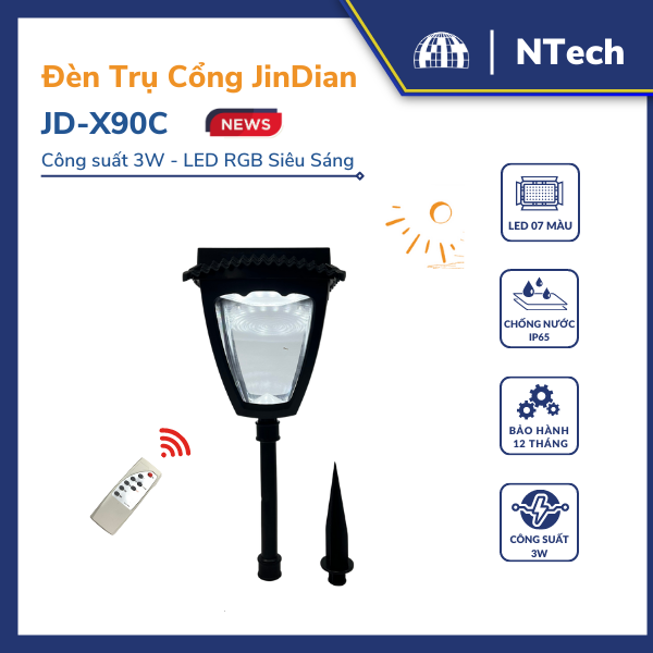 Đèn năng lượng sân vườn JD-X90C