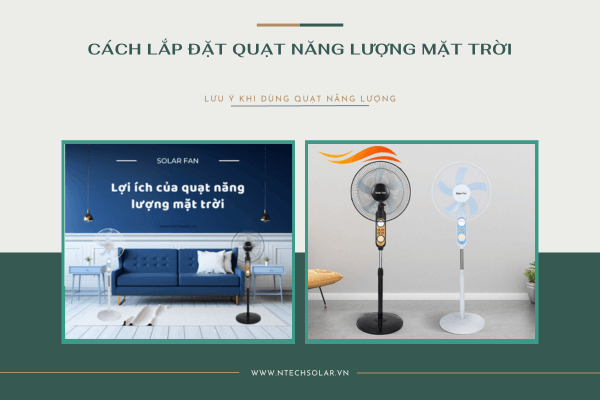 Cách lắp quạt năng lượng mặt trời