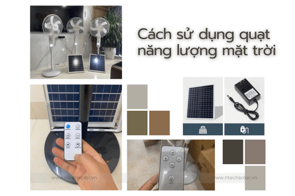 Cách sử dụng quạt năng lượng mặt trời