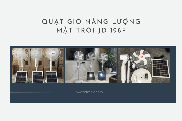 Quạt gió năng lượng mặt trời JD-198F