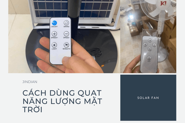 Cách dùng quạt năng lượng mặt trời