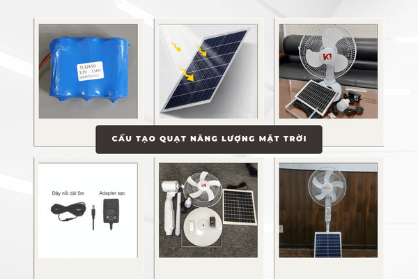 Cấu tạo quạt năng lượng mặt trời