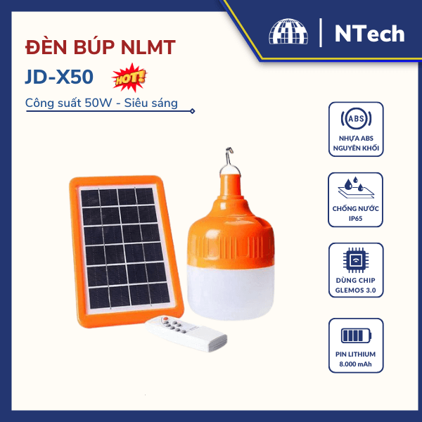 Đèn búp năng lượng mặt trời 50w