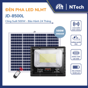 Đèn năng lượng mặt trời 500w jd-8500