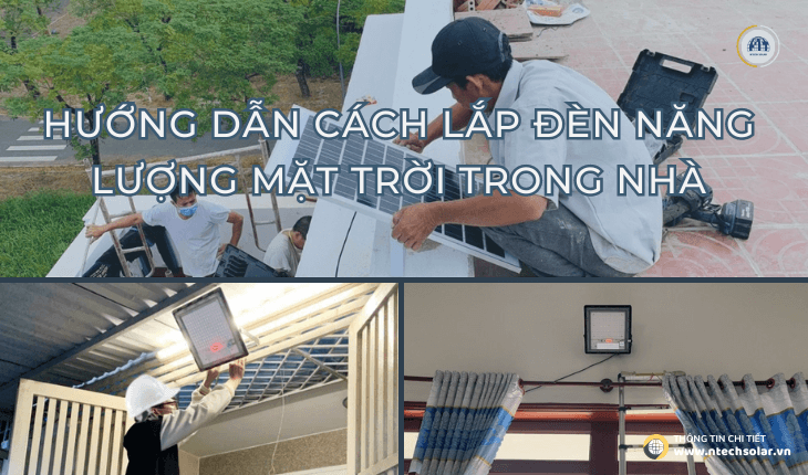 Hướng dẫn cách lắp đèn năng lượng mặt trời trong nhà