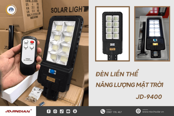 Đèn đường năng lượng mặt trời 400W