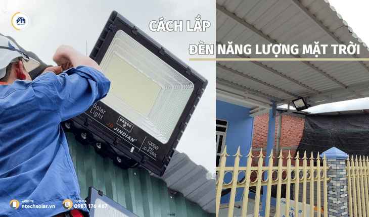 Cách lắp đèn năng lượng mặt trời