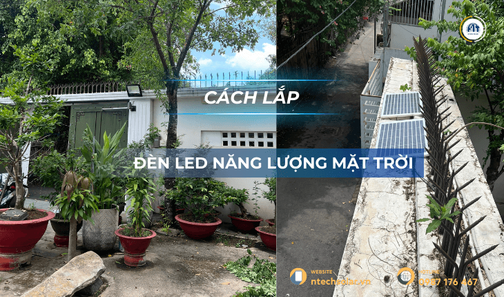 Cách lắp đặt đèn led năng lượng mặt trời