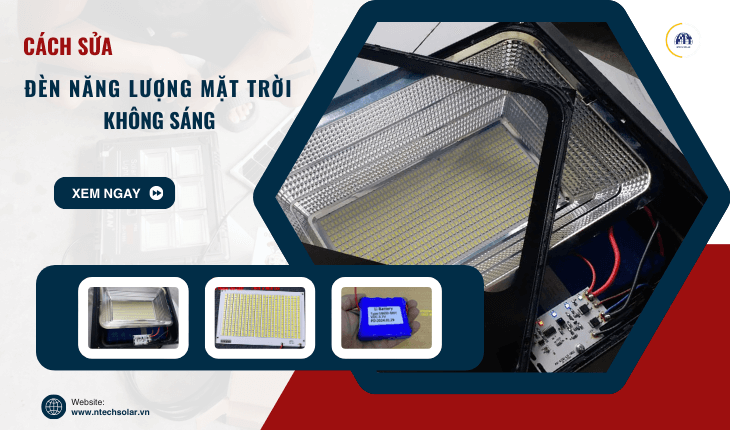 Cách sửa đèn năng lượng mặt trời không sáng