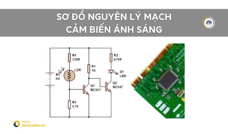 Sơ đồ nguyên lý mạch cảm biến ánh sáng