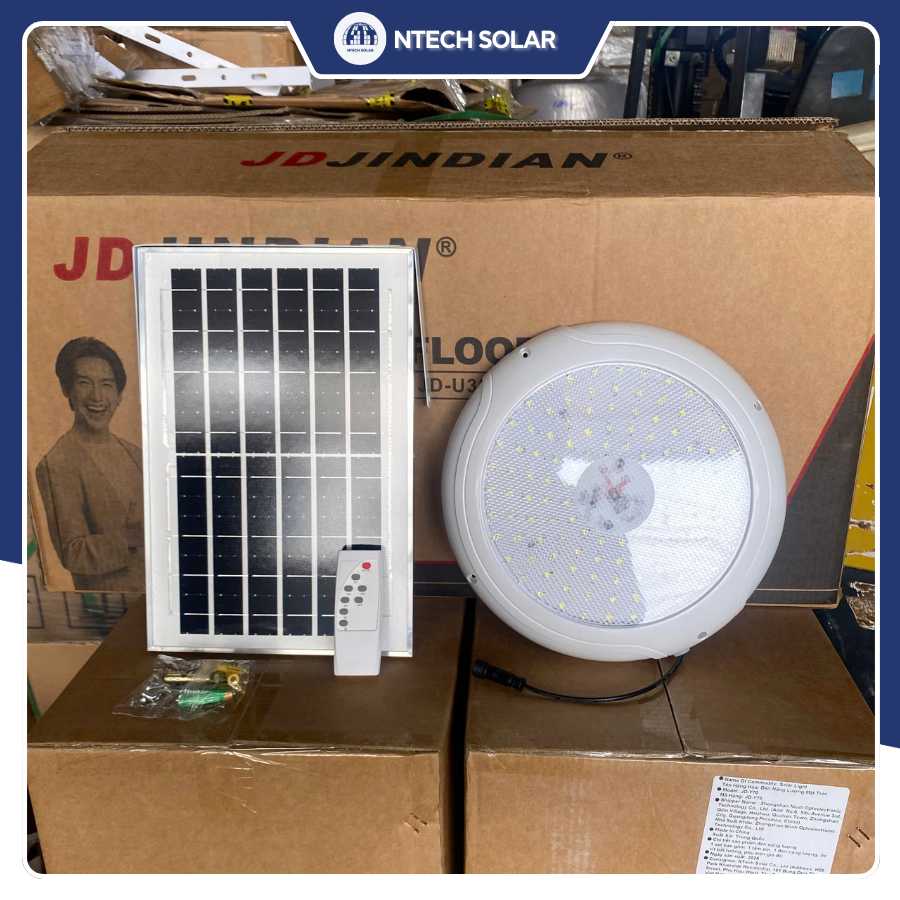 Đèn ốp trần năng lượng mặt trời 200w JD-U300-0