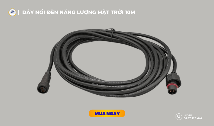 Dây nối đèn năng lượng mặt trời 10m