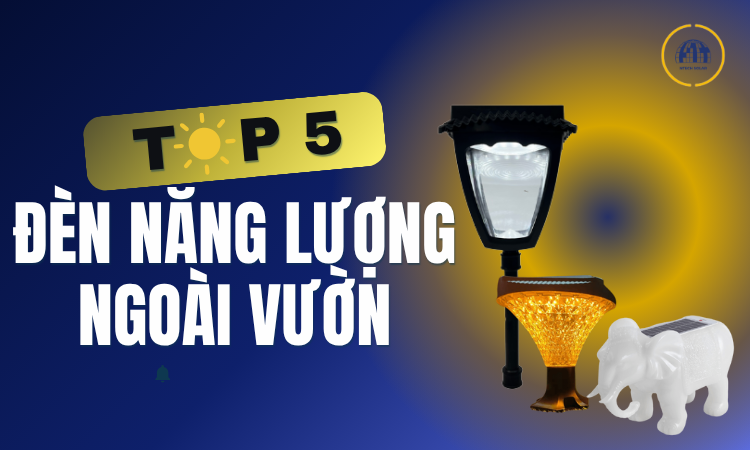 Đèn năng lượng mặt trời ngoài vườn