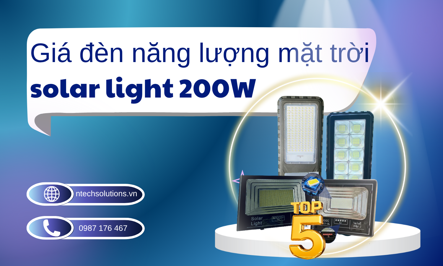 Giá đèn năng lượng mặt trời solar light 200w