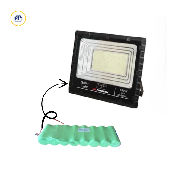 Pin đèn năng lượng mặt trời 500W JD-8500L