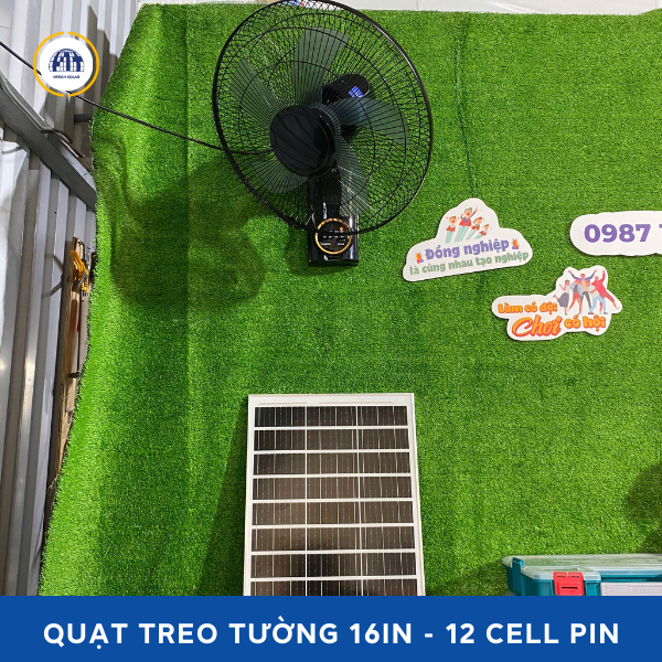 Quạt treo tường năng lượng mặt trời công suất lớn T318-3