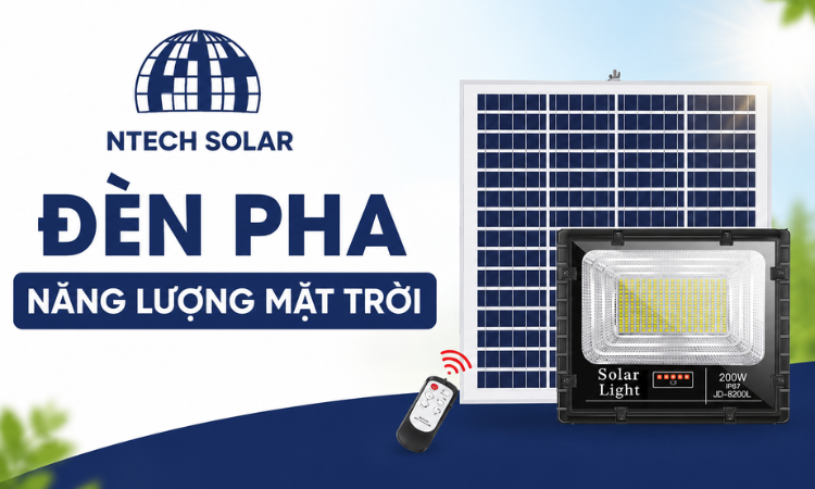 Đèn pha năng lượng mặt trời 