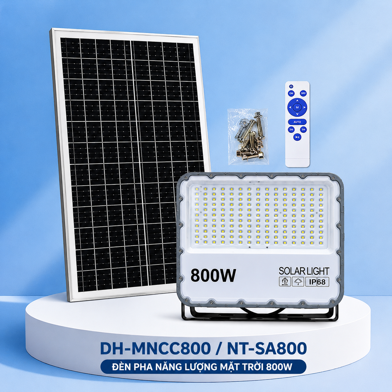 Đèn pha chống lóa năng lượng mặt trời 800W NT-SA800-