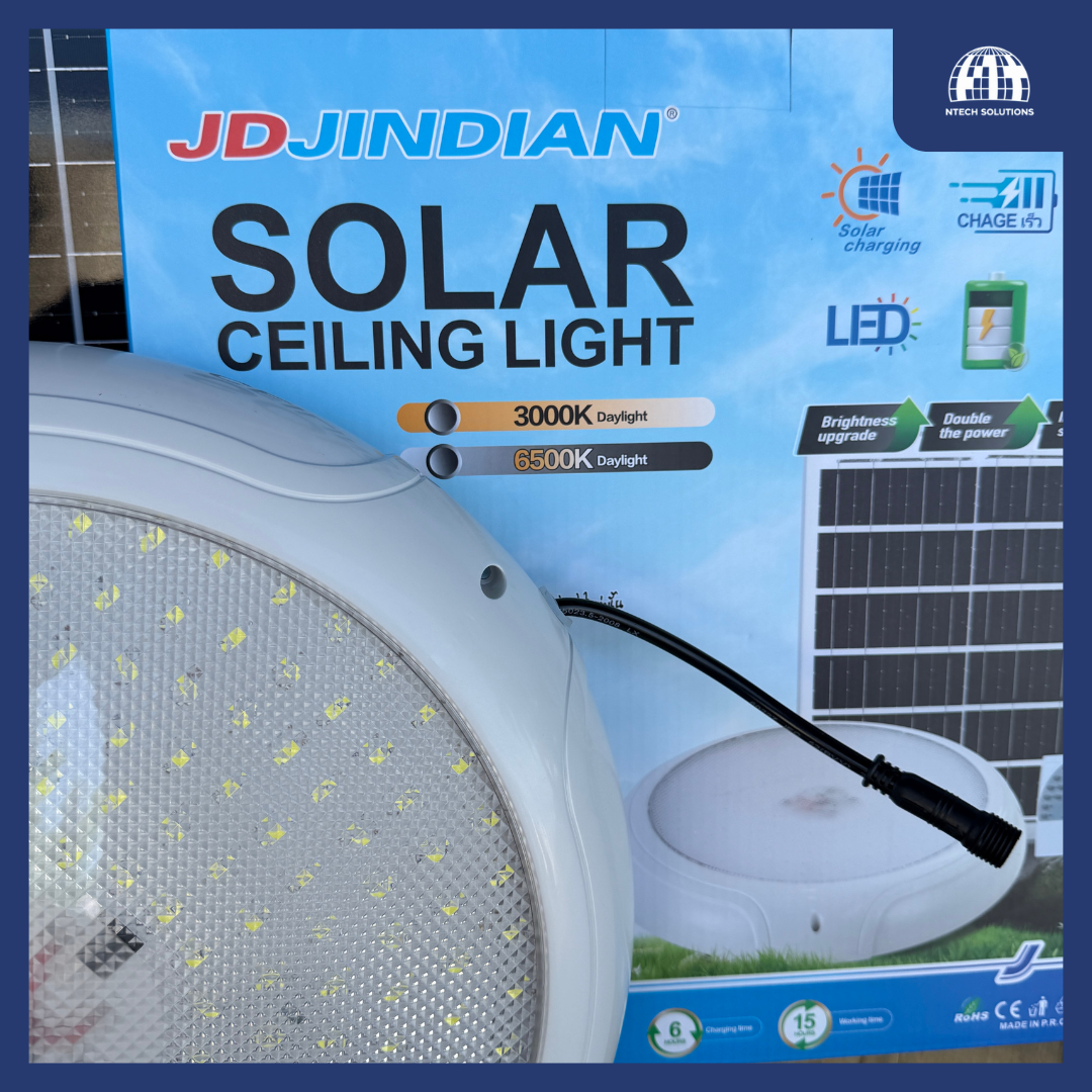 Đèn Năng Lượng Mặt Trời Ốp Trần 500W Jindian JD-U500L-2
