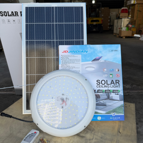 Đèn Năng Lượng Mặt Trời Ốp Trần 300W Jindian JD-U300L