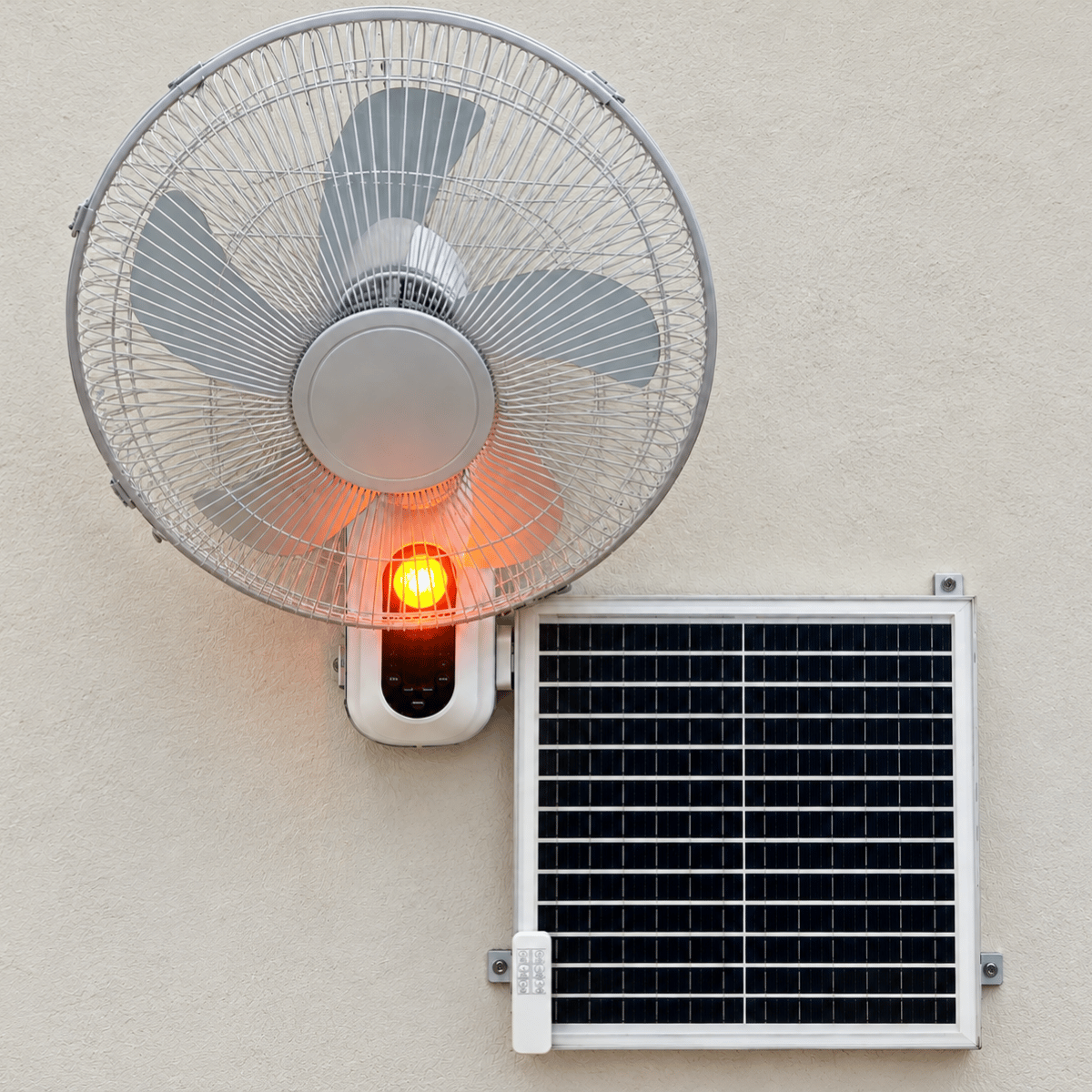 Quạt Năng Lượng Mặt Trời Treo Tường 16 inch DH-QT16
