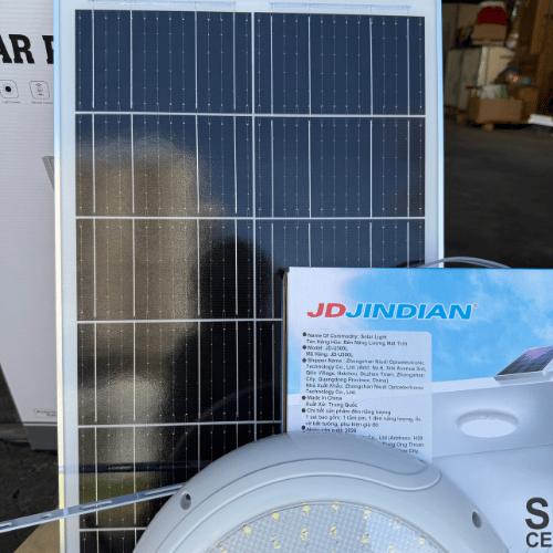 Đèn Năng Lượng Mặt Trời Ốp Trần 300W Jindian JD-U300L-1
